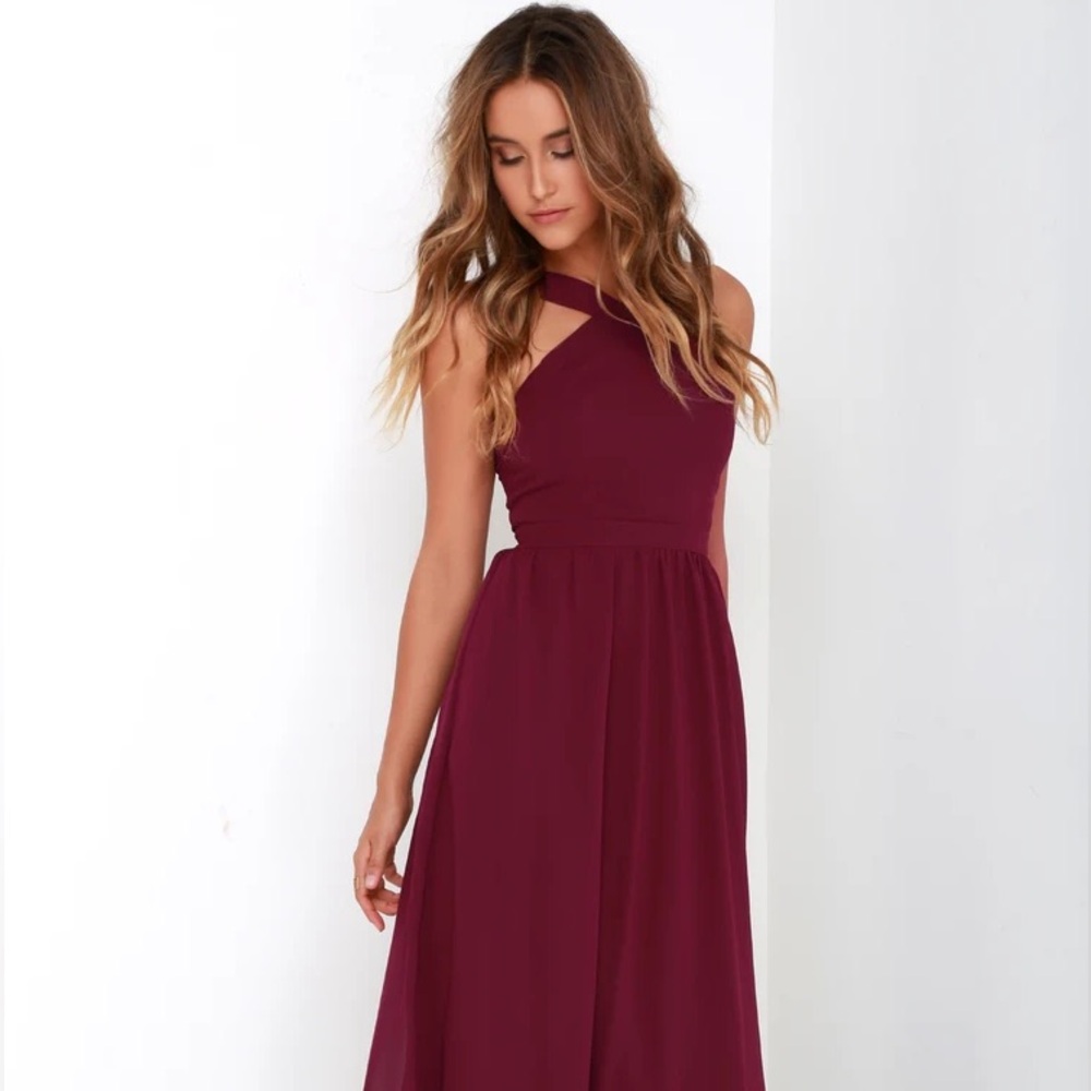 ✅Lulus “Air of Romance” formal maxi dress